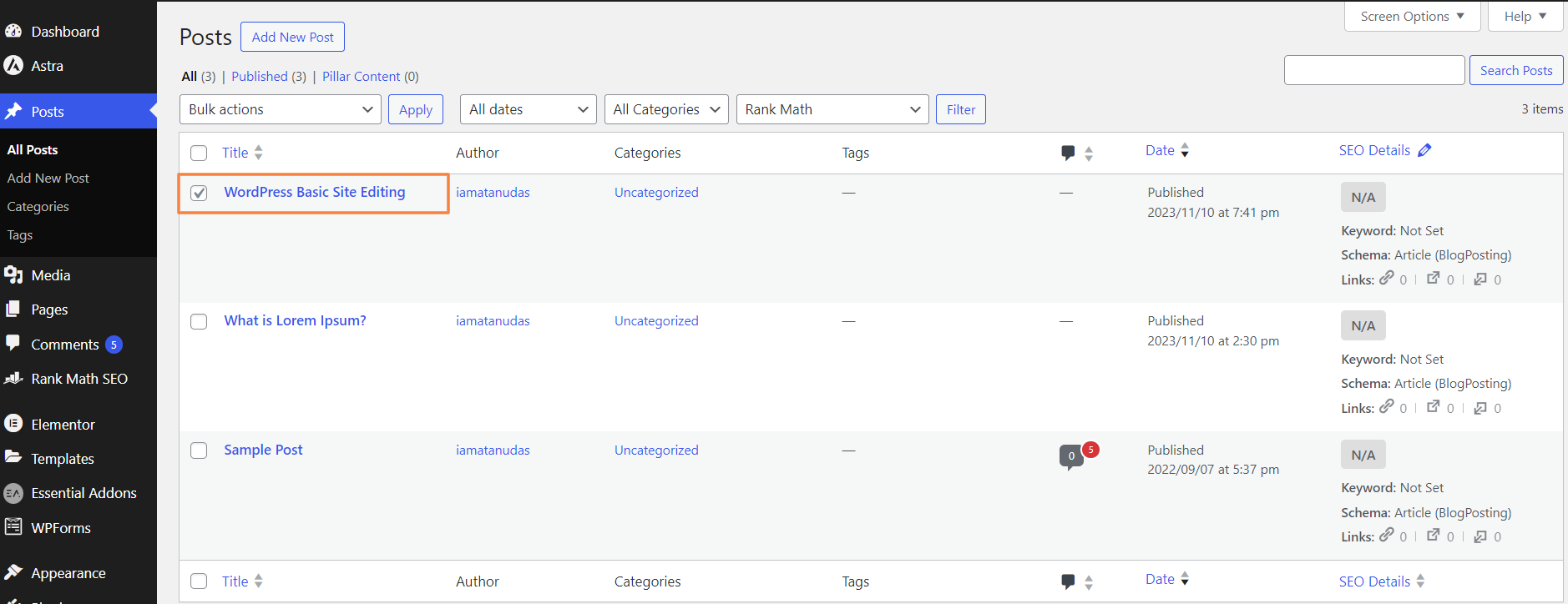 Select-Specific-Post