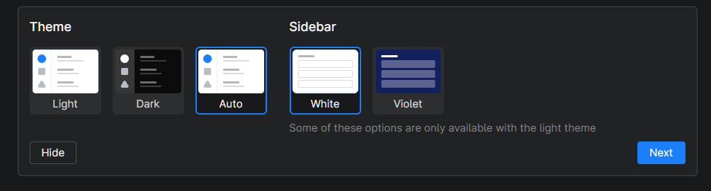 configuration