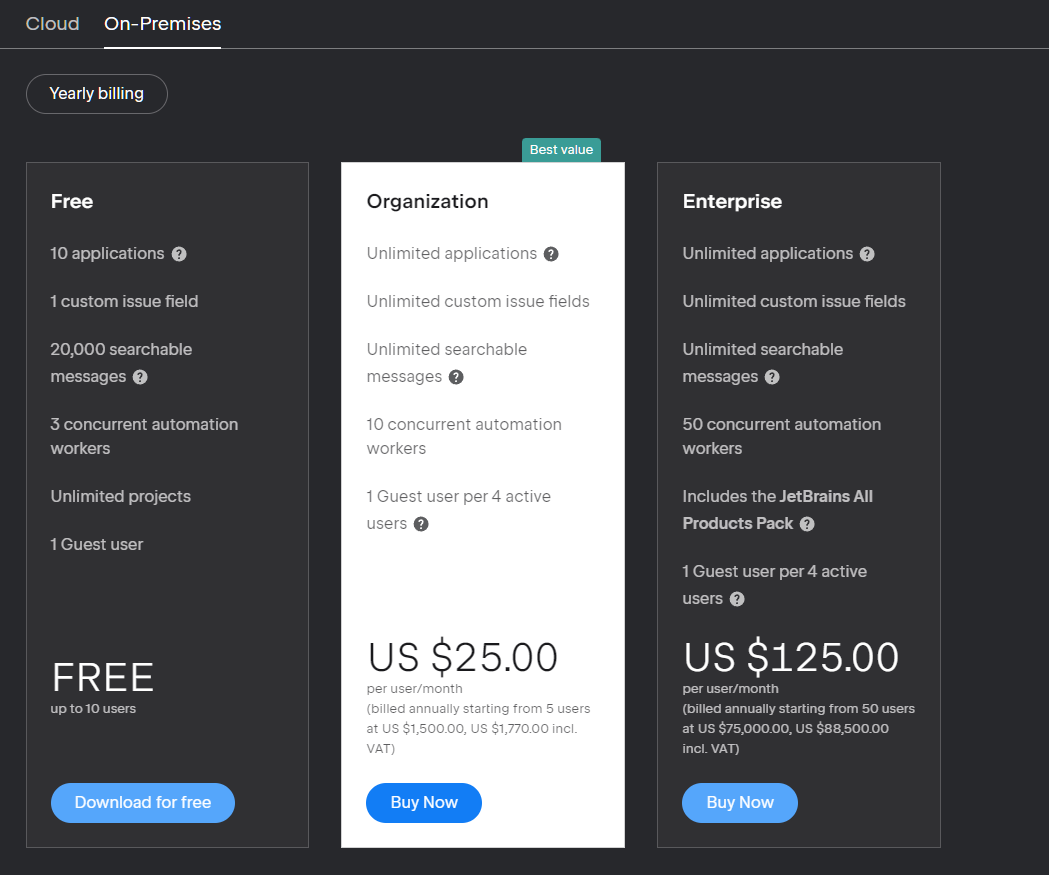 jetbrains-space-on-premise-pricing