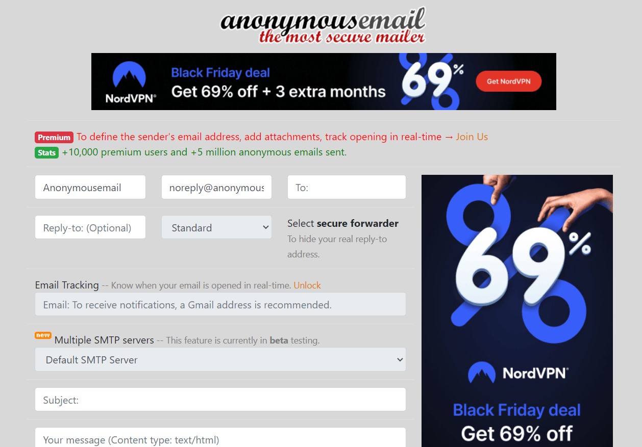 email anonymous online
