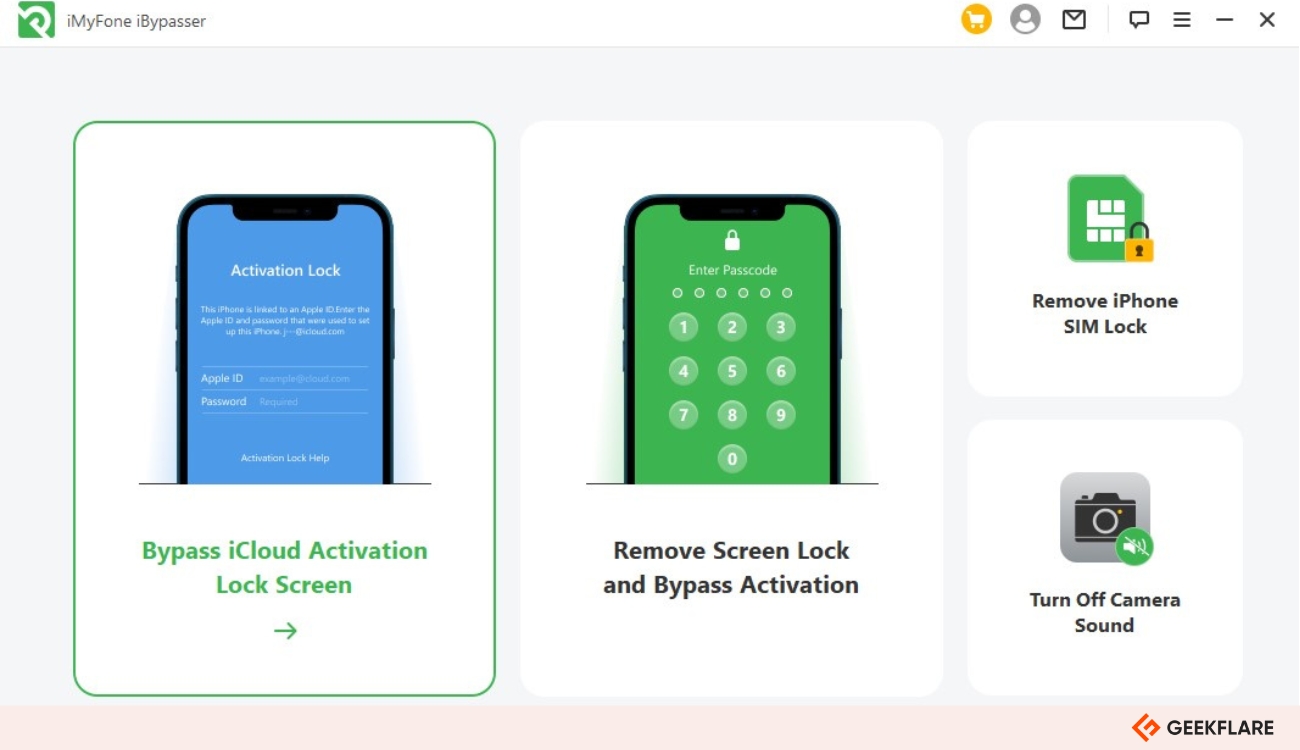 iMyFone iBypasser Product Screenshot