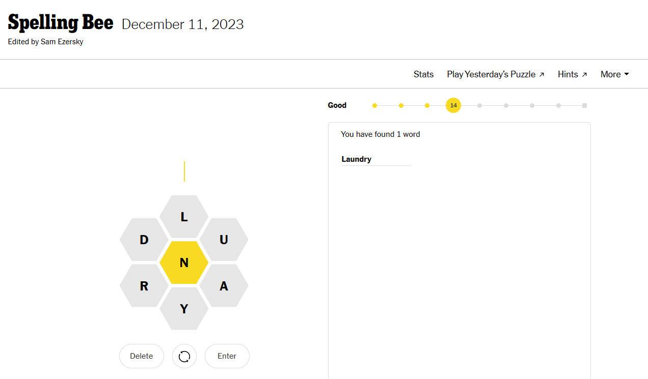 Waffle is a Wordle-like about swapping letters across a five-word grid