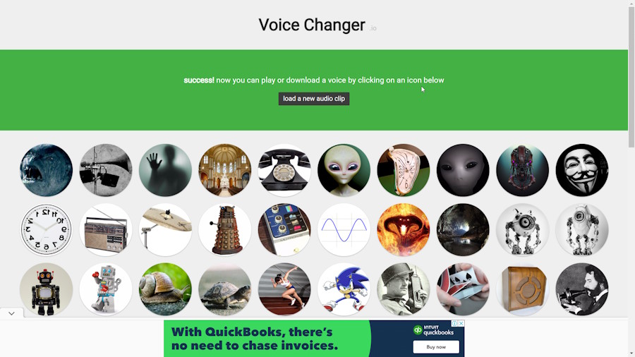 VoiceChanger.io website.