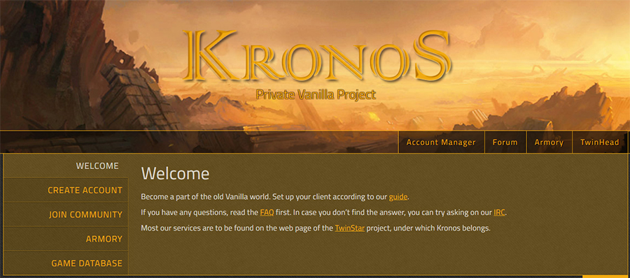 WoW private server Kronos