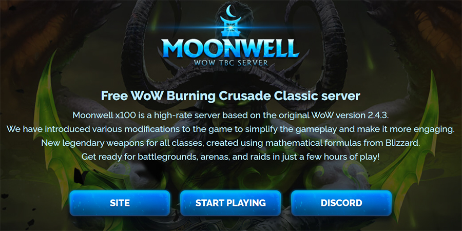 WoW private server Moonwell