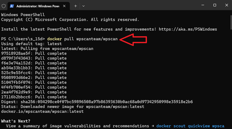 Docker-WPScan-Image-Pull