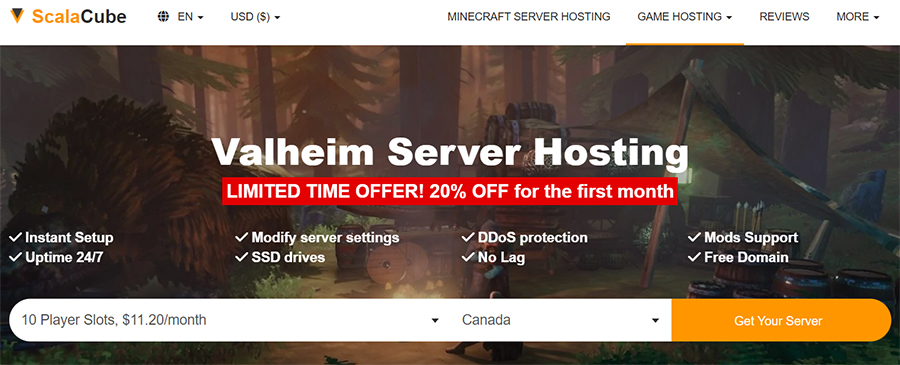 Best Valheim server hosting providers 2024 ScalaCube.