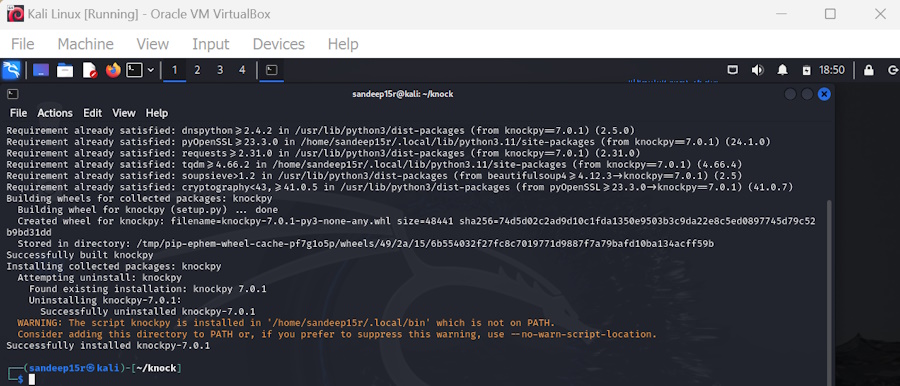 Knockpy on Kali Linux