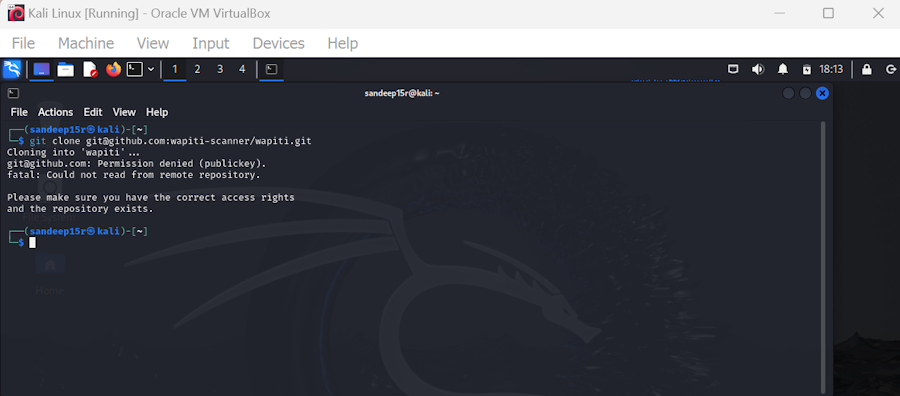 Installing Wapiti on Kali Linux