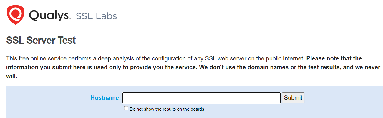 Qualys SSL Labs