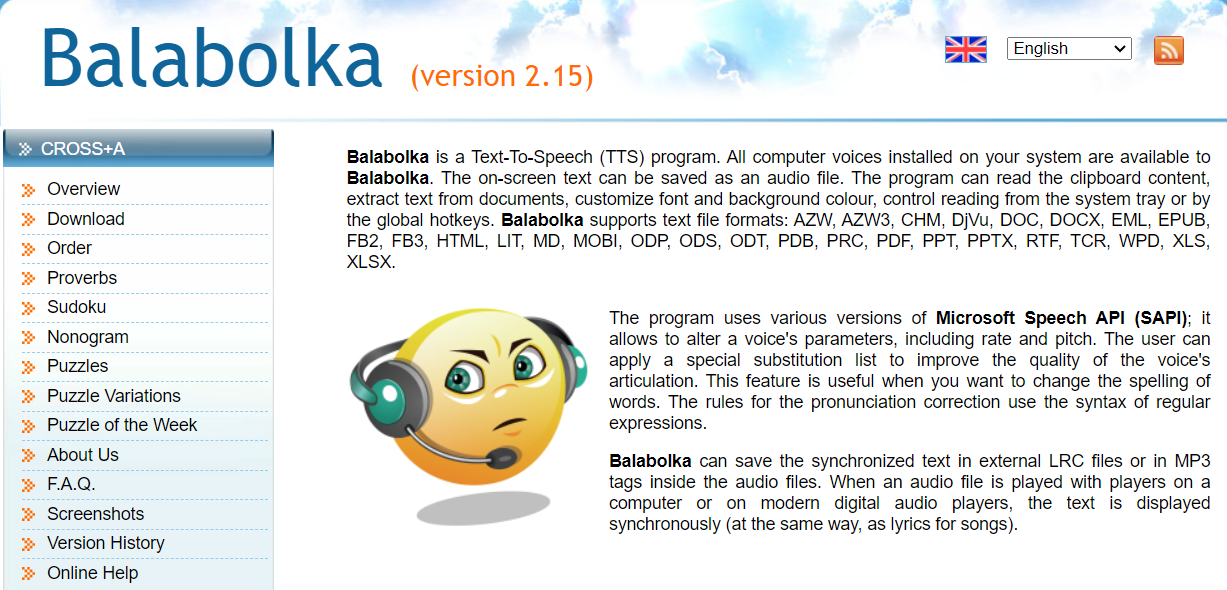 Balabolka Text to speech software 