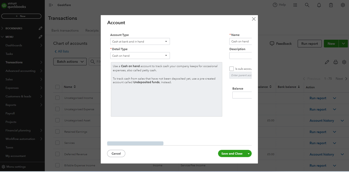 QuickBooks Accounting 3