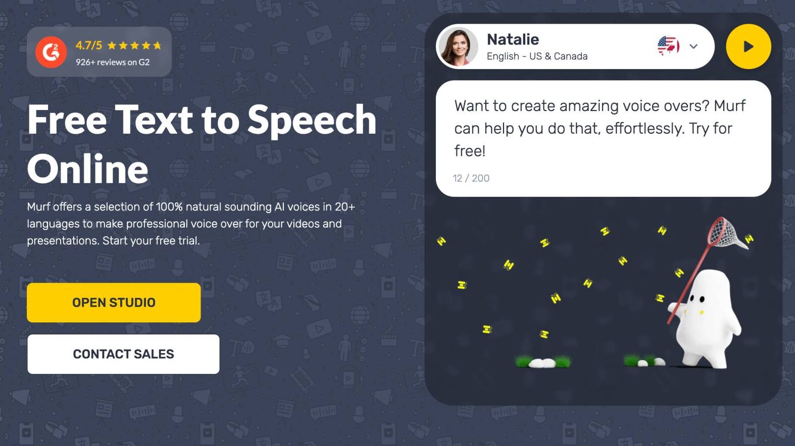 Text to speech software Murf.ai 