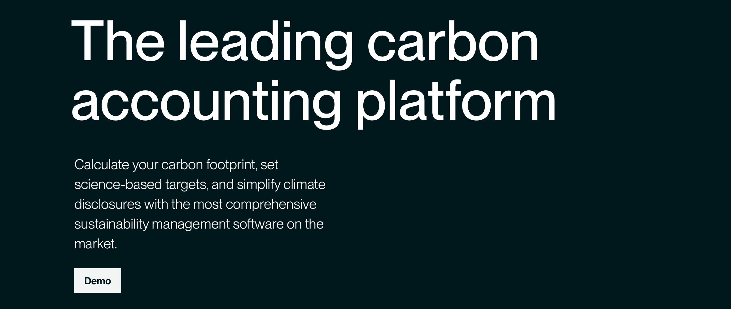 Image introduces the Sustain life carbon accounting platform