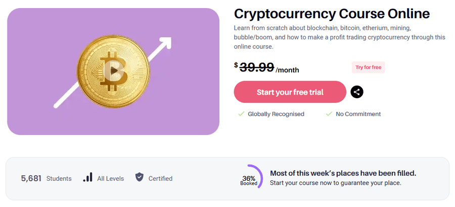 cryptocurrency course online upskillist