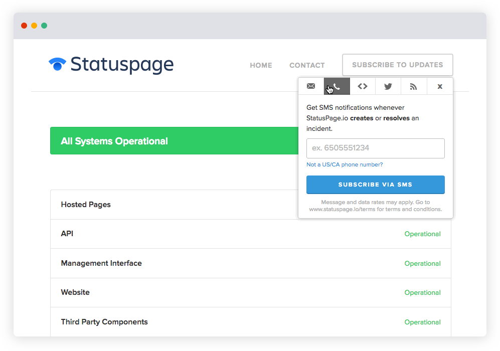 Atlassian Status Page