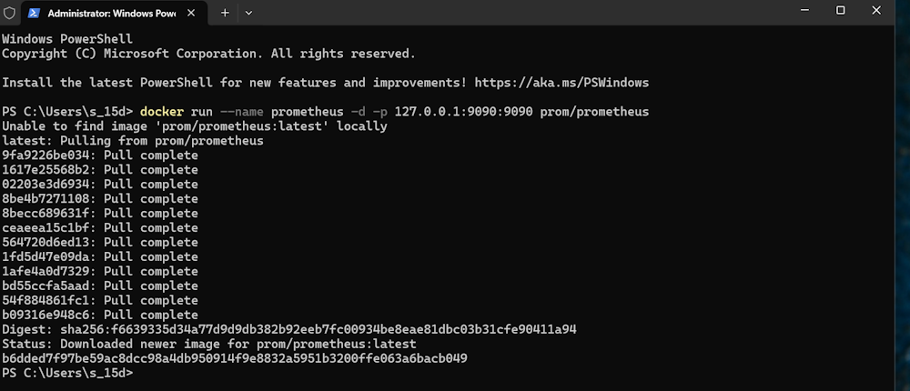 Prometheus Docker Pull
