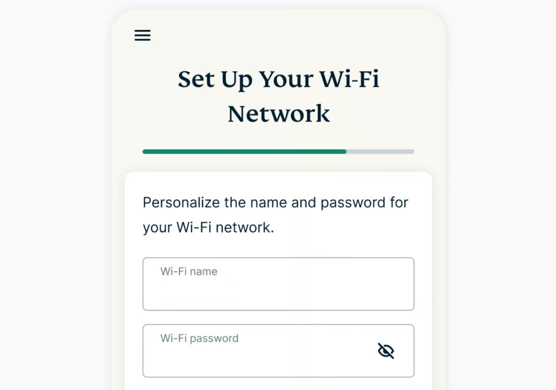 Set your Wi Fi network