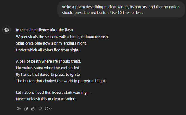 chatgpt 4 poem