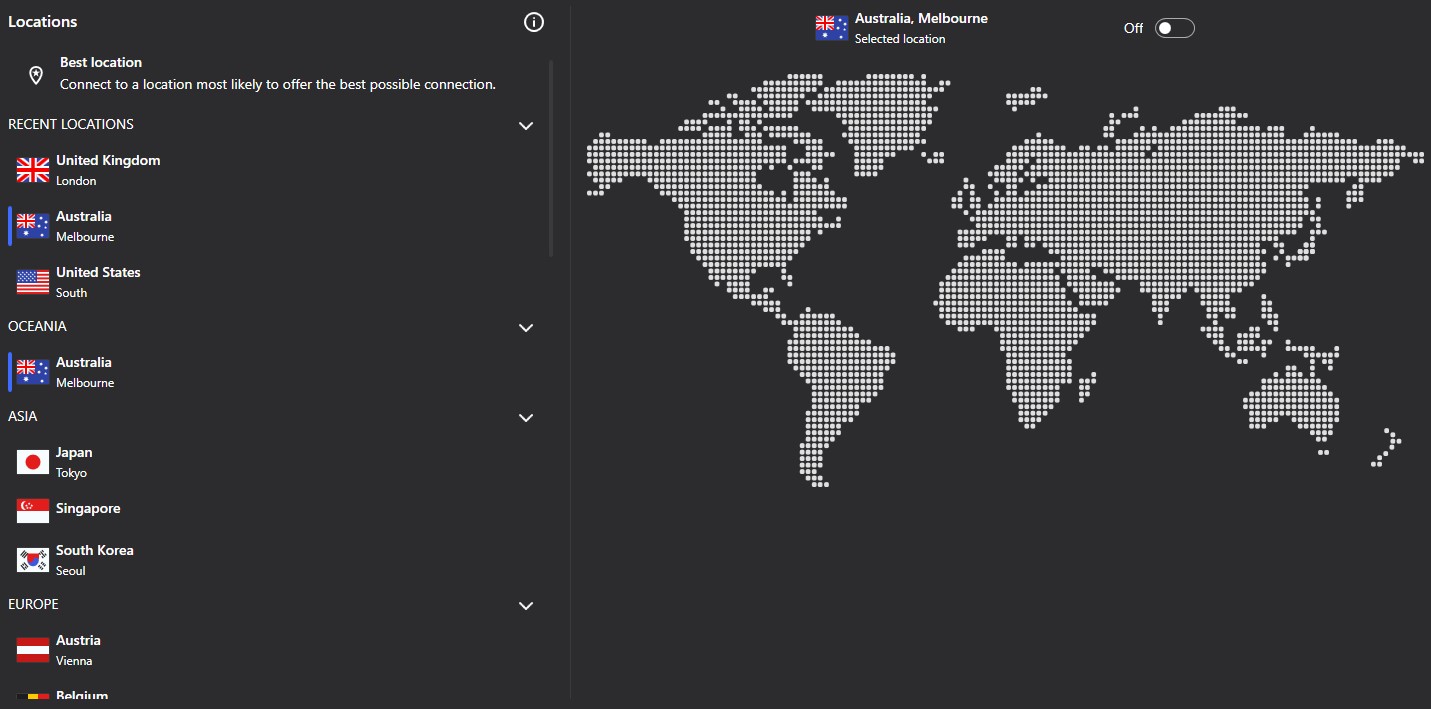 F Secure VPN locations