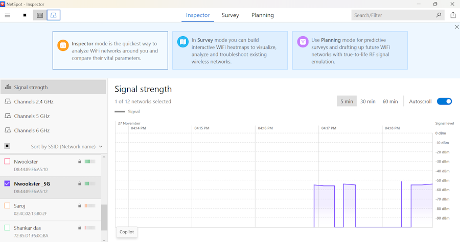 NetSpot GUI