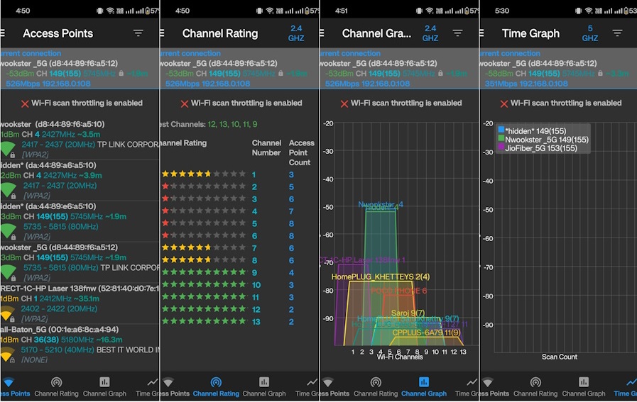 VREM WiFi Analyzer GUI