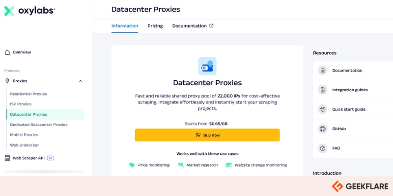 datacenter proxies