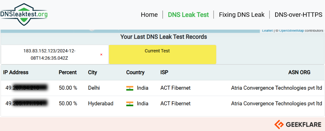 DNS Leak