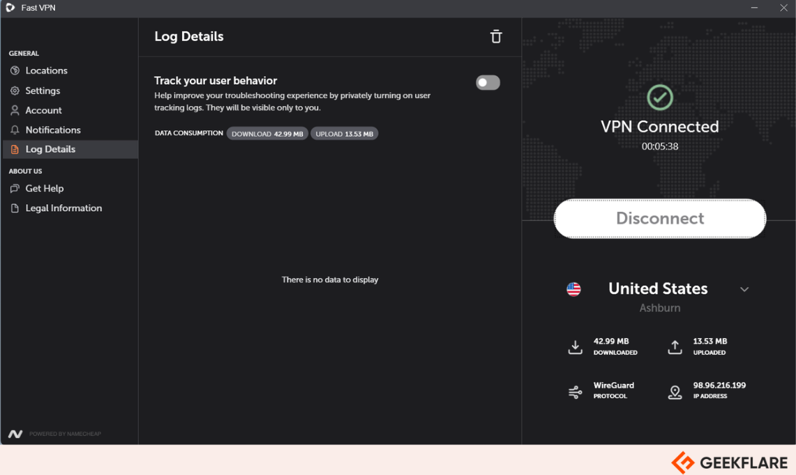 FastVPN No logs Policy