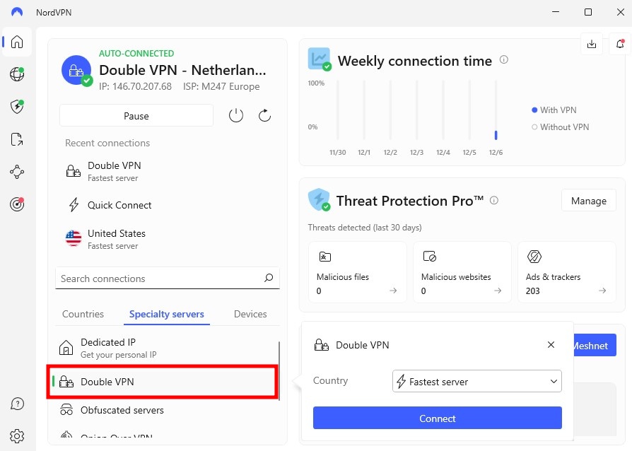 NordVPN Double VPN