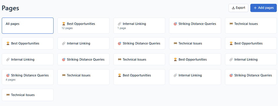 content view clearscope predefined