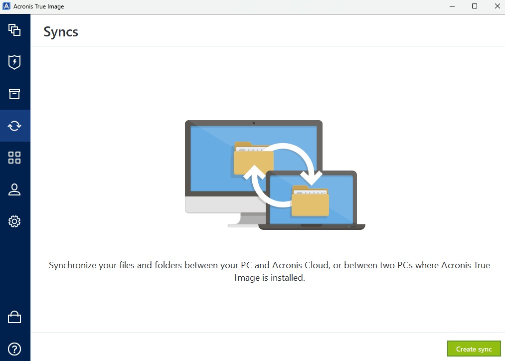 Acronis True Image Syncs