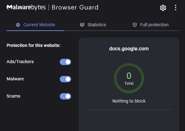 Malwarebytes Browser Guard