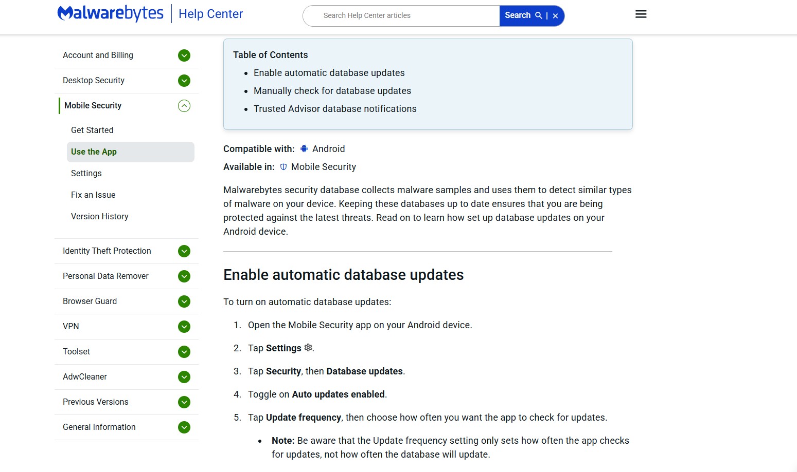 Malwarebytes Help Center