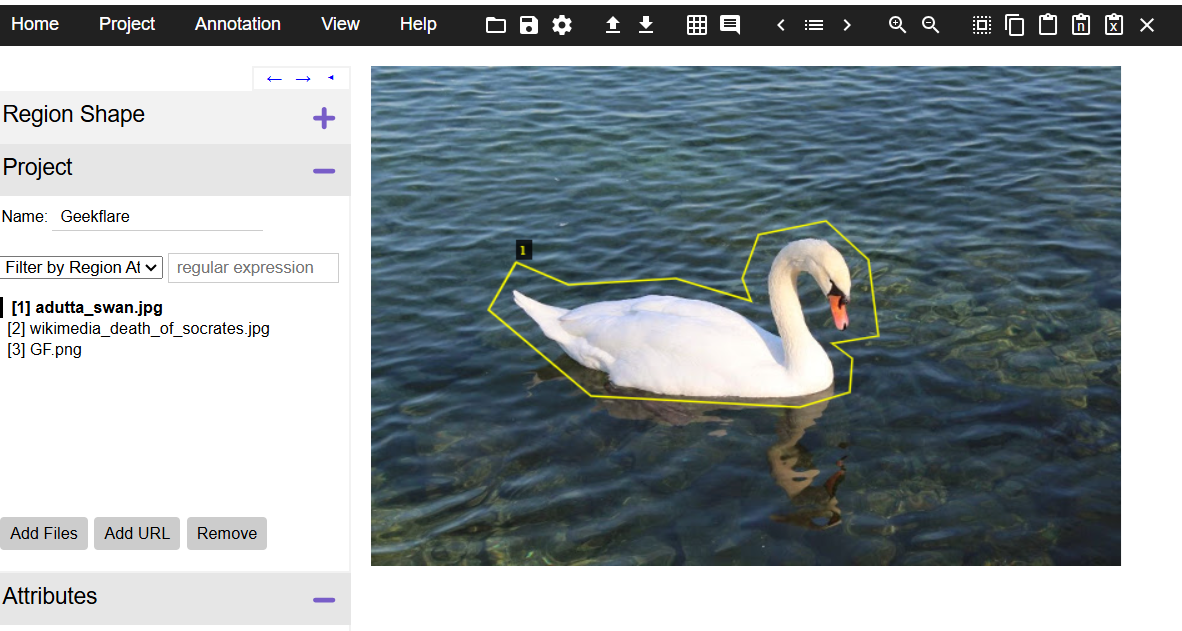 VGG Image Annotator (VIA)