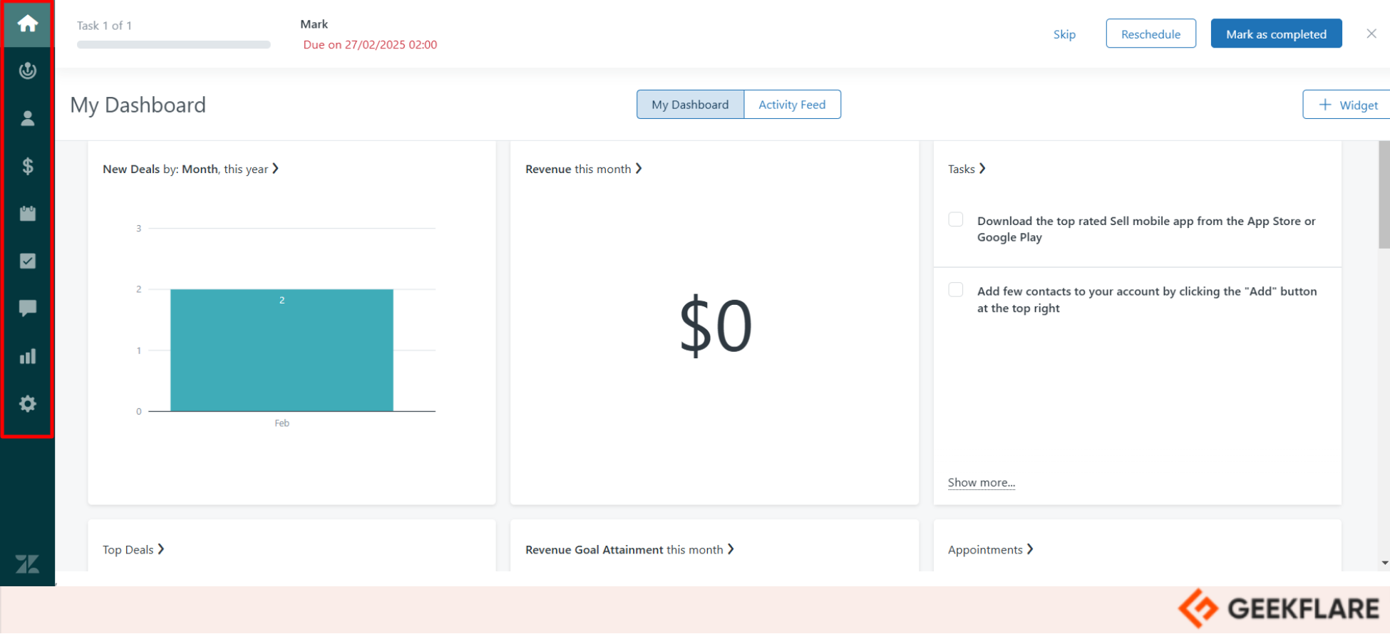 ZenDesk dashboard