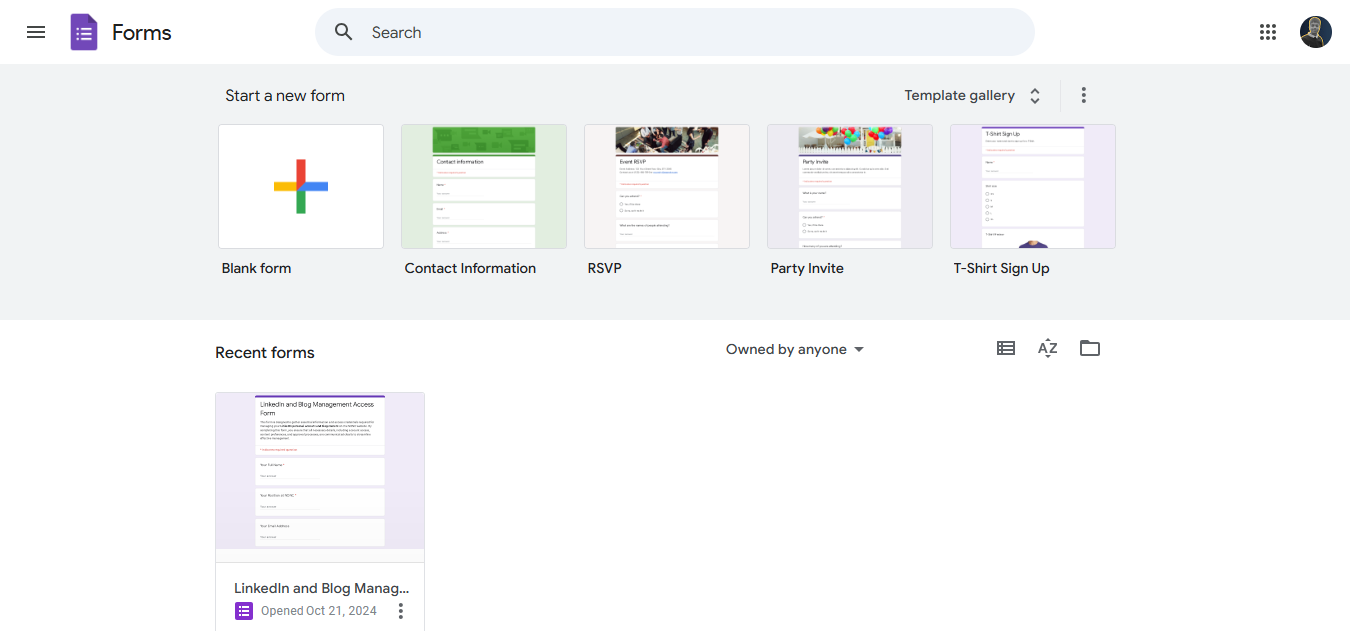 Google Forms