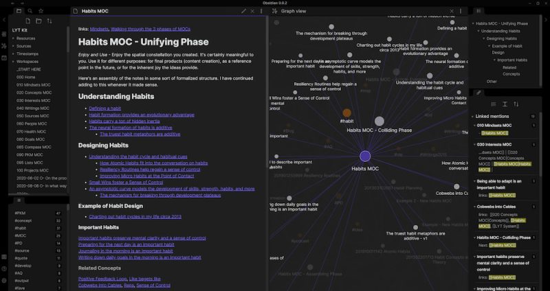 Obsidian markdown editor