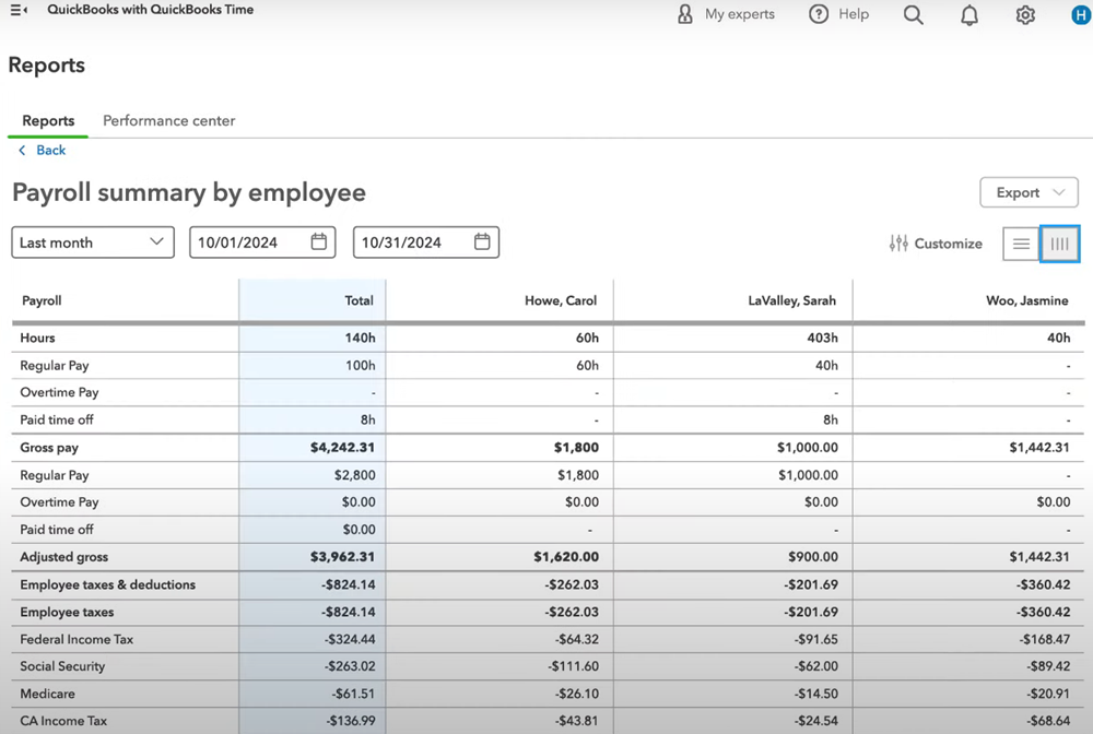 quickbook payroll