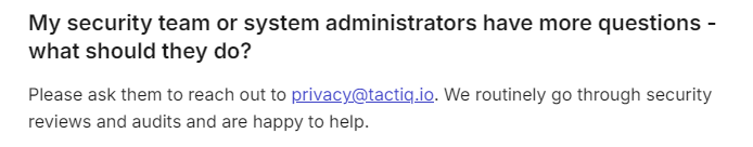 tactiq security email