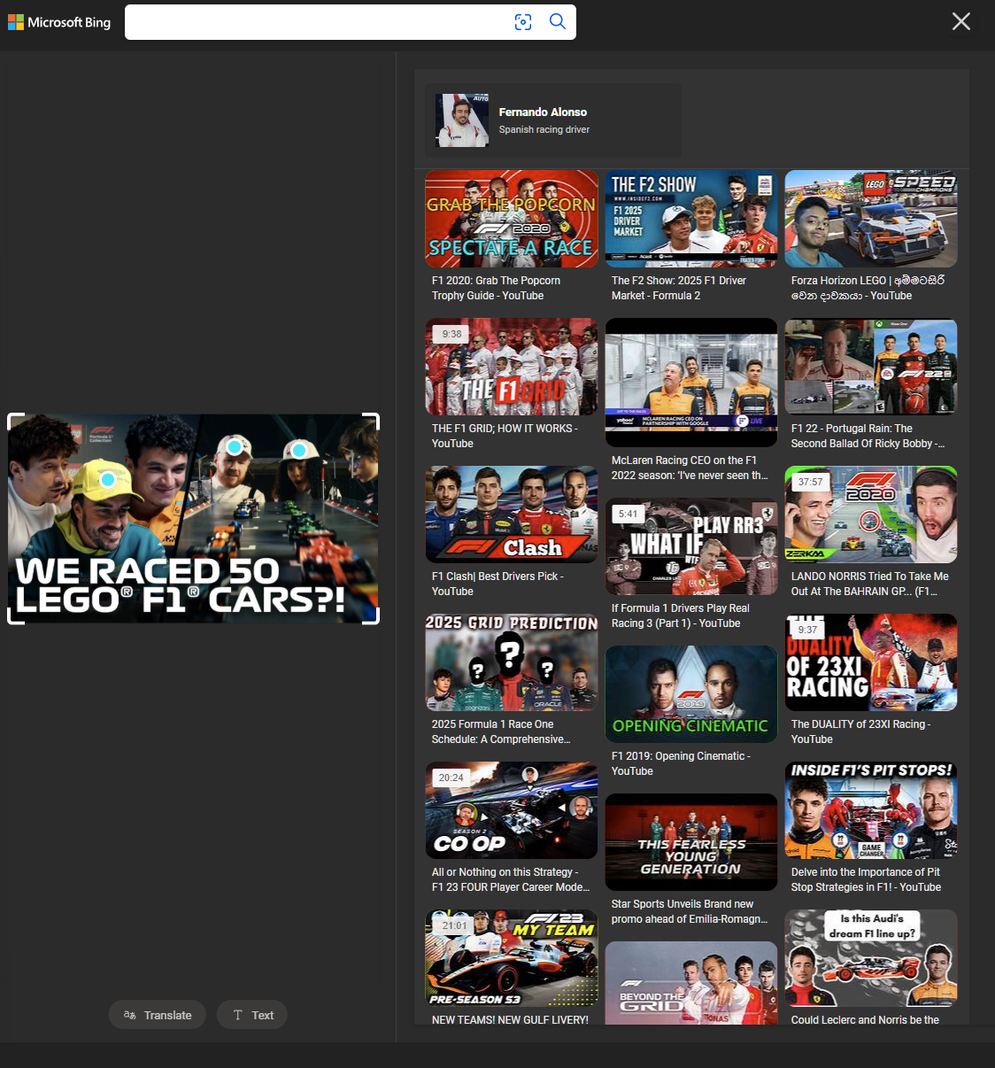 Bing visual search img 2 results