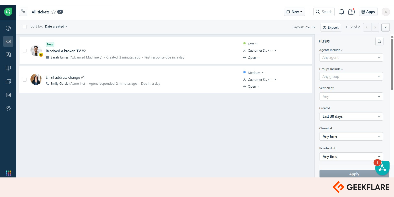 Freshdesk ticketing