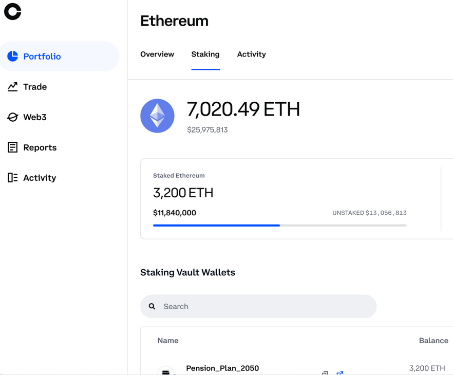 coinbase staking