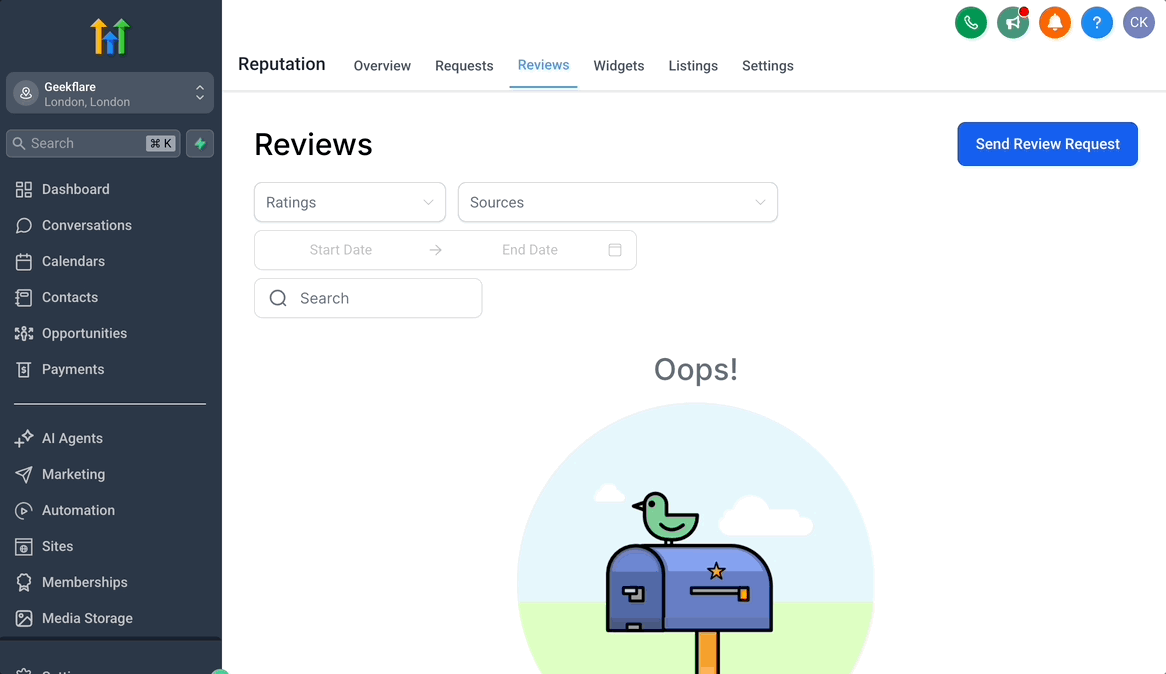 I tried HighLevel reputation management