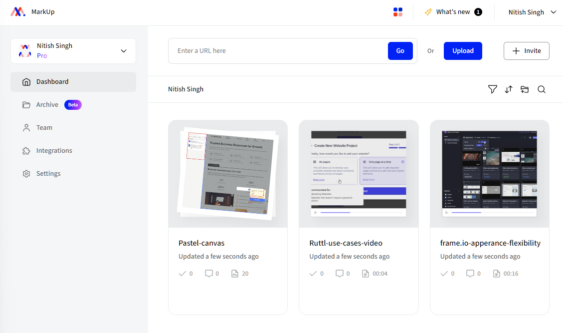 Markup automated assets