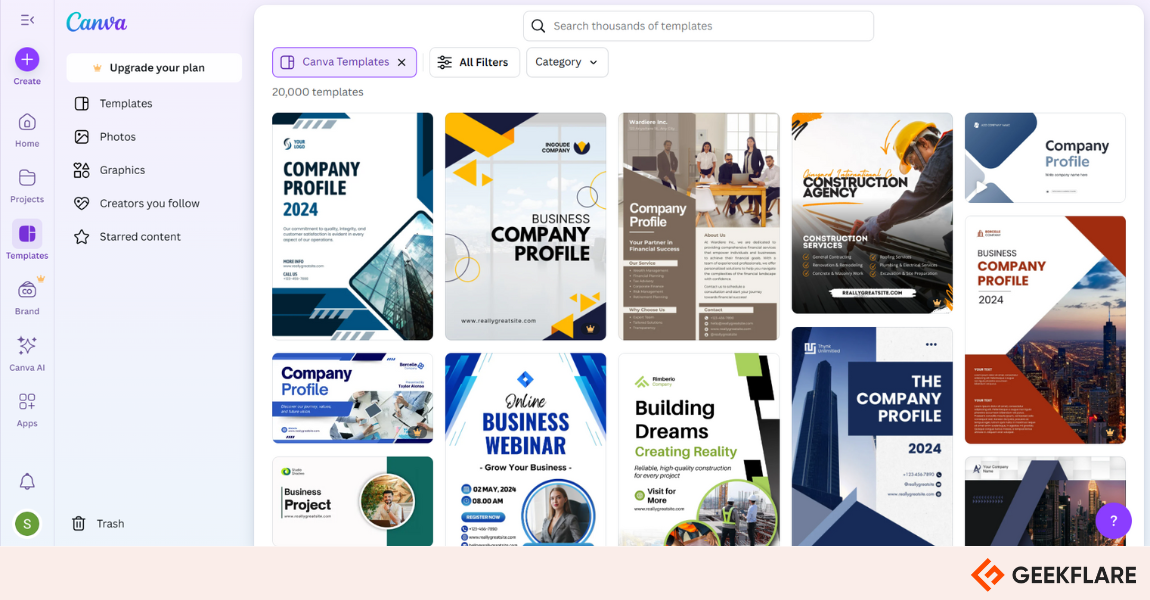 canva companytemplate