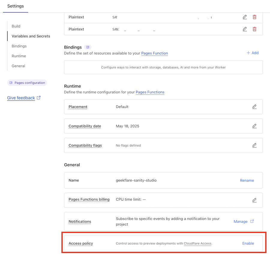 cloudflare pages access policy