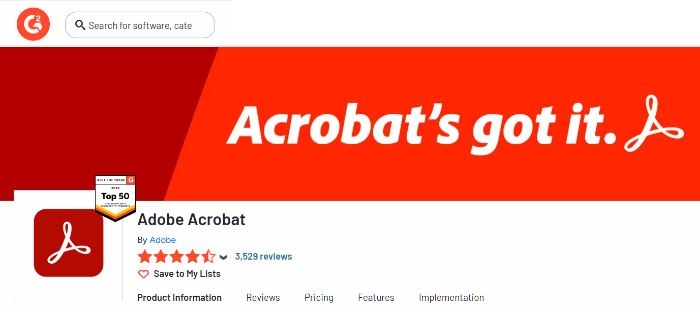 Adobe Acrobat G2