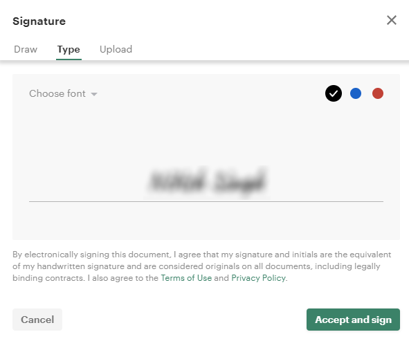 PandaDoc electronic signature