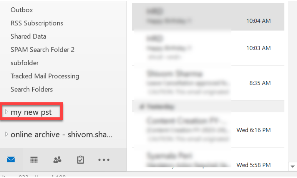 ost to pst method 1 step 3